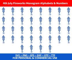 Fireworks FONT Svg, Usa Flag Alphabets and numbers svg, Patriotic Svg, 4th july Font Svg Cricut, fireworks Svg, Red, blu