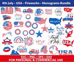 4th of July svg Bundle, patriotic svg, america svg, USA svg, fourth of july svg, independence day svg png, T shirt desig