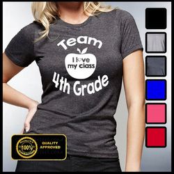 TEAM 4TH GRADE Shirt, Back To School Tees, Teacher T-shirts, School Shirts, Pre-K, 2nd Grade, Classroom T-shirts