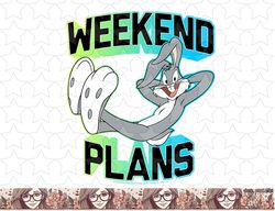 Looney Tunes Bugs Bunny Lounging Weekend Plans Gradient png, sublimation, digital download