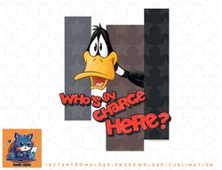 Looney Tunes Daffy Duck Whos in Charge png, sublimation, digital download