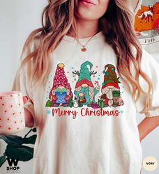 Christmas Gnomes Shirt, Gnome Shirt, Santa Gnomes Shirt, Christmas with my Gnomies, Christmas Shirt, Christmas Tee, Chri