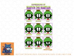 Looney Tunes Expressions Of Marvin The Martian Poster png, sublimation, digital download
