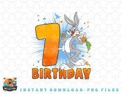 Looney Tunes Bugs Bunny 7th Birthday png, sublimation, digital download