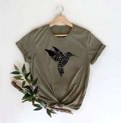 Hummingbird Books Shirt, Hummingbird Mandala Shirt, Bird Shirt, Gift For Her, Hummingbird tee, Hummingbird Silhouette, H