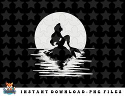 Disney The Little Mermaid Ariel Stare At The Sky Silhouette png, sublimation, digital download
