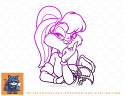 Looney Tunes Lola Bunny Line Art Portrait png, sublimation, digital download