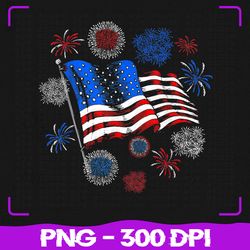 Fireworks 4th of July Png, American Flag Png, Patriotic Sparklers, 4th of July Png, Sublimation, PNG Files, Sublimation