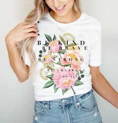 Floral T-Shirt, Botanical Shirt, Be Kind Tee, Flower T-Shirt, Vintage Botanical Print, Wildflowers Graphic Shirt, Nature