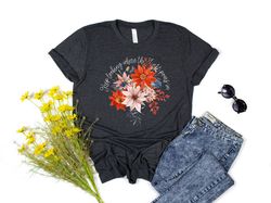 Floral Tshirt, Wild Flowers Shirt, Wildflower Tshirt, Botanical Shirt, Flower Shirt, Nature Lover Shirt, Ladies Shirts,