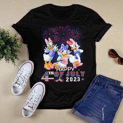 Daisy Duck Red Blue Fireworks Happy 4th Of July 2023 Independent T - shirt, Shirt For Men Women, Graphic Design