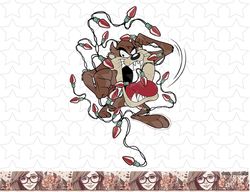 Looney Tunes Christmas Taz Light Tangle png, sublimation, digital download