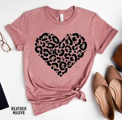 Leopard Print Shirt , Animal Cheetah Print Tee , Cute Fall Shirts , Women's Fall Tees ,Soft TShirt , Women's Graphic Tee