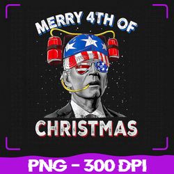 Merry 4th Of Christmas Png, Funny Joe Biden Confused 4th Of July Png, 4th of July Png, Sublimation, PNG Files, Sublimati