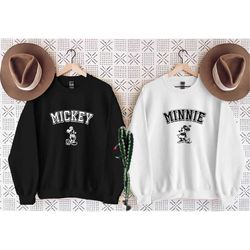 Vintage Mickey and Minnie Sweatshirt, Mickey Sketch, Minnie Sketch, Vintage Mickey Minnie, Disney Family Vacation, Disne
