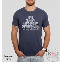 GREAT-GREAT-GRANDPA Gift, T Shirt For Great-Great-Grandpa, Pregnancy Announcement, Baby Reveal To Family, Great-Great-Gr