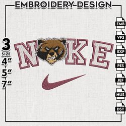 Nike Montana Grizzlies Embroidery Designs, NCAA Embroidery Files, Montana Grizzlies, Machine Embroidery Files
