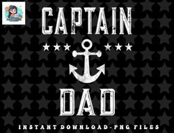 Mens (2 Sided Print) Mens Vintage Captain Dad Lake Boating Father png, sublimation, digital download