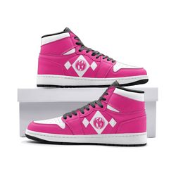 Power Rangers Pink JD1 Shoes, Power Rangers Pink Jordan 1 Shoes, Power Rangers Pink Shoes, Power Rangers Pink Sneakers