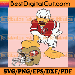 San Francisco 49ers Donald Duck Svg, Sport Svg, Sa