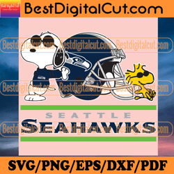 Seattle Seahawks Snoopy Svg, Sport Svg, Seattle Se