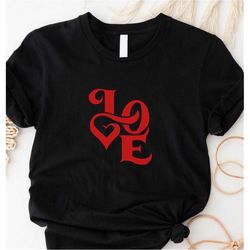 Love Shirt, Cute Love Shirt with Hearts, Boyfriend and Girlfriend Gift, Couple Ideas, Matching Love Tshirt, Valentines L