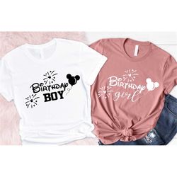 Birthday Boy, Birthday Girl, Matching Birthday Shirt, Disney Birthday Squad, Disney Couple, Disney Birthday Trip Shirt,