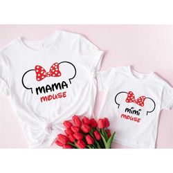Mini and Mama Mouse Shirts, Magic Vacation Tees, Minnie Mouse Tees, Cheetah Silhouette Mini-Mama Mouse, Mommy And Me Shi