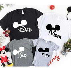 Family Mouse Shirt, Disney Mom Tee, Disney Mama Shirt, Disneyland Shirt, Mom Dad Baby Shirt, Disney Family Matching Shir