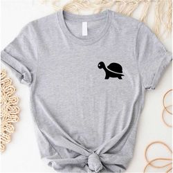 Cute Turtle Shirt, Turtle Shirt, Turtle Gifts, Pocket Size Tortoise Shirt Animal Lover, Retro Vintage Turtle Lover Gift,