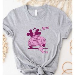 Mickey and Minnie Just Married Happily Ever After Love Shirt, Disney Bride and Groom Shirt, Disney Newlywed Shirt, New W