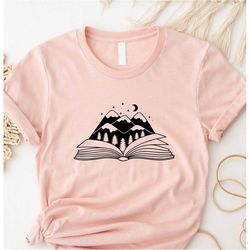 Mountain Books T-Shirt, It's A Good Day To Read Shirt, Book Shirt for Women, Reading Shirts, Book Lover Gift for Readers