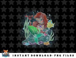 Disney The Little Mermaid Group Shot Chibi Artsyle png, sublimation, digital download