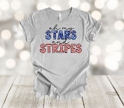 Independence Day Shirt, Stars and Stripes, American Flag Shirt, USA, Red White And Blue,  Premium Soft Unisex Shirt, Plu
