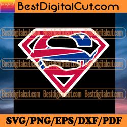 Buffalo Bills Superman Svg, Sport Svg, Football Sv