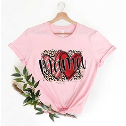 Mama Leopard print Hearts Shirt,  Mom Shirt, Gift for Wife, Mama Shirt, First Mother's Day, Gifts for Women, mothers day
