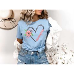 Floral Heart Grandmother Shirt, Cute Shirt for Grandmothers, Grandparents T-shirt , Grandkids, Gift for Her, Mothers Day