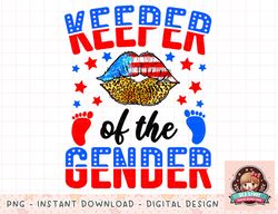 Keeper of the Gender 4th of July Gender Reveal Theme Party png, instant download, digital print