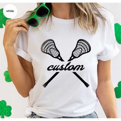 custom lacrosse coach shirts, trendy lacrosse clothing, lacrosse player gifts, personalized sports graphic tees, lacross