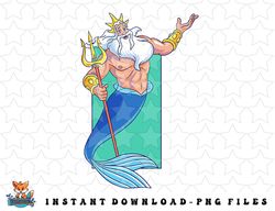 Disney The Little Mermaid King Triton Portrait png, sublimation, digital download