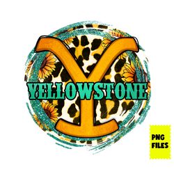 Yellowstone Dutted Ranch Png, Yellowstone Png, Dutton Ranch Png, Sunflower, Retro Png, Leaopard Png, Png DIgital File