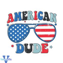 American Dude 4th Of July USA Flag Glasses SVG Cricut FIle