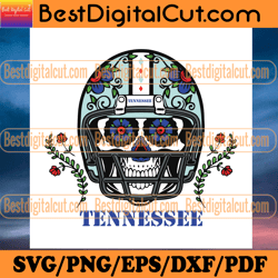 Tennessee Titans Skull Helmet Svg, Sport Svg, Foot