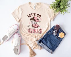 Let's Go Girls , Cowgirl Shirt, Child Shirt, Kids Cowgirl Tee, Rodeo Tee,  Girls Shir