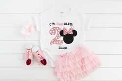 Minnie Mouse 2nd Birthday Shirt, Minnie Mouse Twodles Birthday Shirt, 2nd Birthday Di