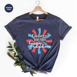 Funny Patriotic Shirts, 4th of July Graphic Tees, Independence Day Shirt, American Gifts for Party, I'm Here For The Boo