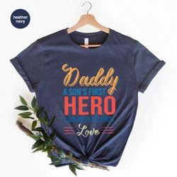 fathers day gifts, cool dad graphic tees, dad and son shirt, new dad gift, cute daddys girl toddler t-shirt, gift from s