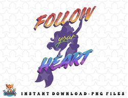 Disney The Little Mermaid Rainbow Follow Your Heart png, sublimation, digital download