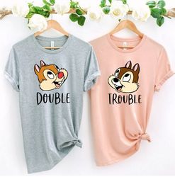 Chip And Dale Shirt, Double Trouble Shirt, Disney Couple Shirts, Disney Family S