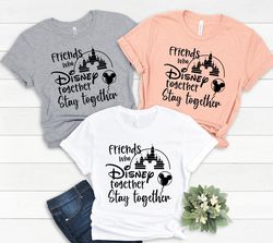 Friends Who Disney Together Tee, Best Friends Shirts, Best Friends Gift, Dis